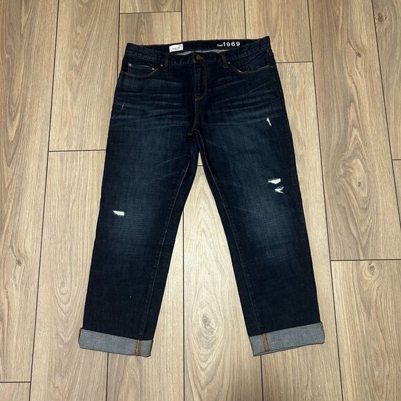 Gap Boyfriend Dark Wash Denim - Picture 1 of 2